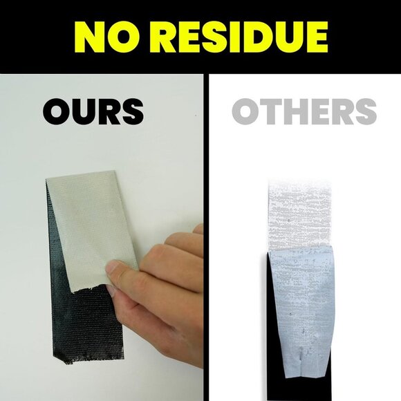 Duct Tape Heavy Duty 1.88 Inch x 30 Yards90Feet, Black Waterproof Tape 9mil Stro - Picture 5 of 7